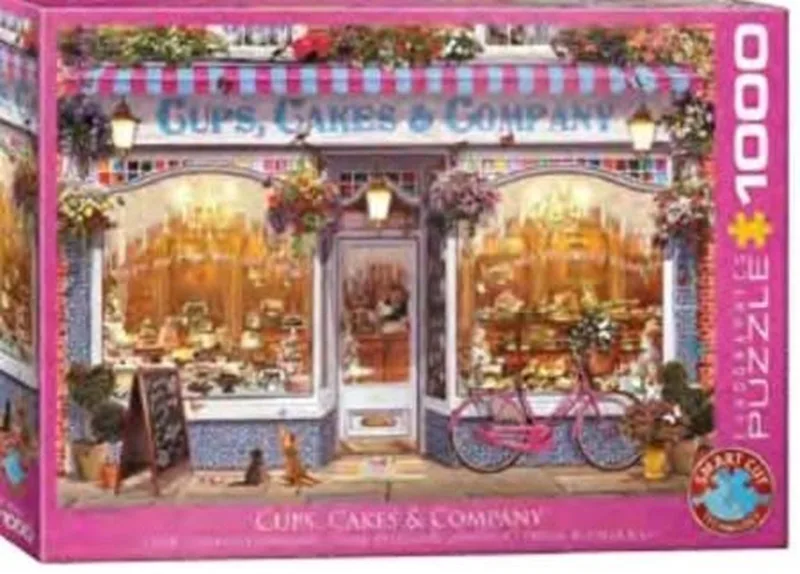 Kopjes, Taarten & co. [Cups, Cakes & Company] - Garry Walton - 1000 stukjes 68×48cm (b×h) - Legpuzzel från Eurographics, utgåva Flerfärgad – kartong