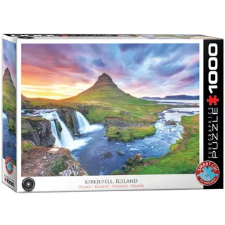 Krikjufell Berg, IJsland - 1000 stukjes 68×48cm (b×h) - Legpuzzel de Eurographics, édition Multicolore – boîte 2 sur 2