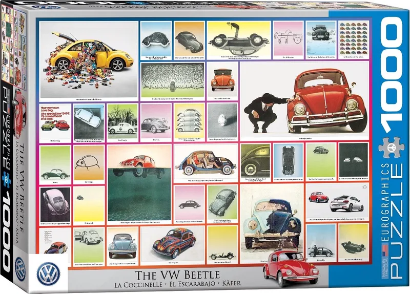 Puzzle VW Beetle - La Coccinelle - 1000 pièces de Eurographics, édition Multicolore – boîte