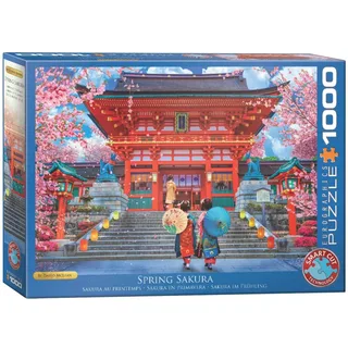 Lente Sakura [Spring Sakura] - Lars Stewart - 1000 stukjes 68×48cm (b×h) - Legpuzzel de Eurographics, édition Multicolore – boîte 2 sur 2