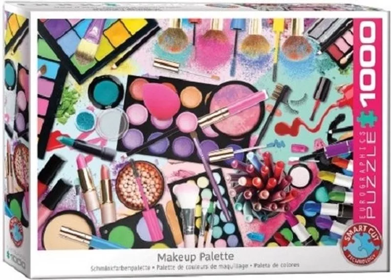 Makeup Palette - 1000 stukjes 68×48cm (b×h) - Legpuzzel van Eurographics, editie Meerkleurig – doos