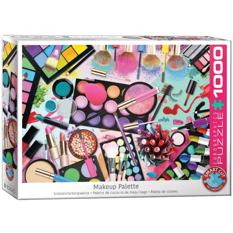 Makeup Palette - 1000 stukjes 68×48cm (b×h) - Legpuzzel von Eurographics, Ausgabe Mehrfarbig – Schachtel 2 von 2