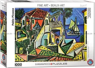 Mediterraan Landschap [Paysage méditerranéen] - Pablo Picasso - 1000 stukjes 68×48cm (b×h) - Fine Art Legpuzzel van Eurographics, editie Meerkleurig – doos 1 van 2