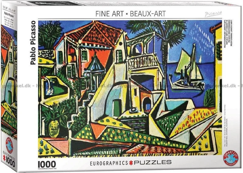 Mediterraan Landschap [Paysage méditerranéen] - Pablo Picasso - 1000 stukjes 68×48cm (b×h) - Fine Art Legpuzzel van Eurographics, editie Meerkleurig – doos 1 van 2