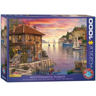 Mediterrane Haven - Dominic Davison - 1000 stukjes 68×48cm (b×h) - Legpuzzel de Eurographics, édition Multicolore – boîte 2 sur 2