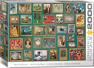 Meesterwerken [Masterpieces] - 2000 stukjes 96×68cm (b×h) - Legpuzzel von Eurographics, Ausgabe Mehrfarbig – Schachtel 2 von 2