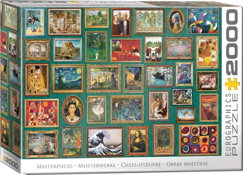 Meesterwerken [Masterpieces] - 2000 stukjes 96×68cm (b×h) - Legpuzzel von Eurographics, Ausgabe Mehrfarbig – Schachtel 2 von 2