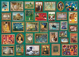 Meesterwerken [Masterpieces] - 2000 stukjes 96×68cm (b×h) - Legpuzzel von Eurographics, Ausgabe Mehrfarbig – Schachtel 1 von 2