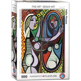 Puzzle Pablo Picasso - Jeune Fille devant un Miroir - 1000 pièces de Eurographics, édition Multicolore – boîte 2 sur 2