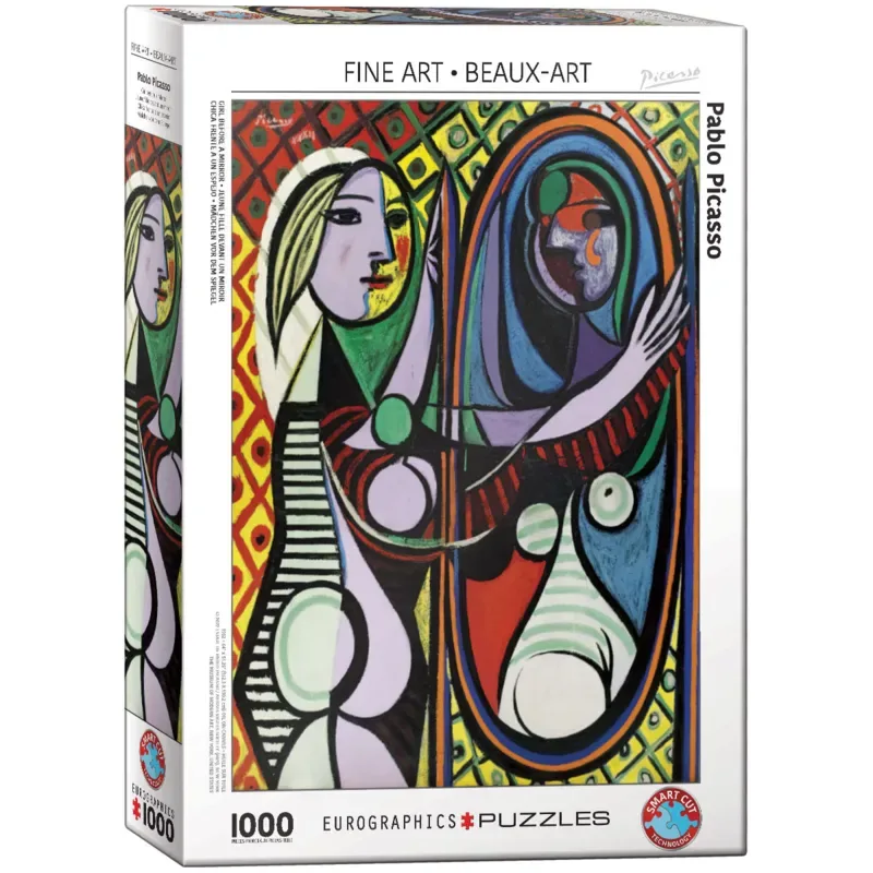 Puzzle Pablo Picasso - Jeune Fille devant un Miroir - 1000 pièces de Eurographics, édition Multicolore – boîte 2 sur 2