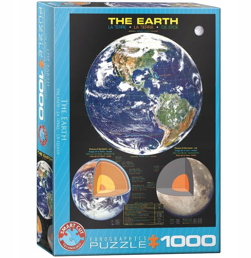 Puzzle La Terre - 1000 pièces de Eurographics, édition Multicolore – boîte