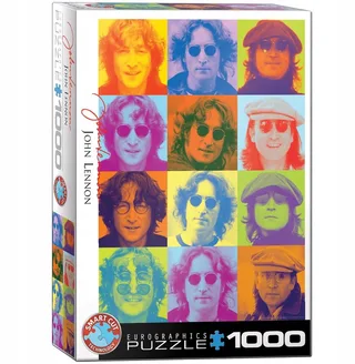 Merkloos Puzzel 1000 Stukjes - John Lennon Portret, 10+ Jaar from Eurographics, Multicolour edition – box 1 of 2
