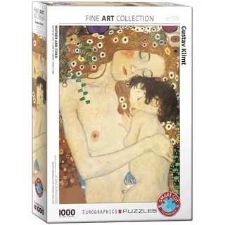 Moeder en Kind [Mutter und Kind] - Gustav Klimt - 1000 stukjes 48×68cm (b×h) - Fine Art Legpuzzel de Eurographics, édition Multicolore – boîte 2 sur 2