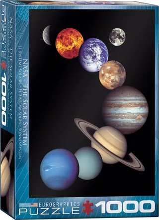 NASA Het Zonnenstelsel [NASA The Solar System] - 1000 stukjes 48×68cm (b×h) - Legpuzzel de Eurographics, édition Multicolore – boîte 1 sur 2