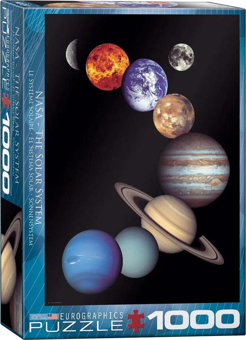 NASA Het Zonnenstelsel [NASA The Solar System] - 1000 stukjes 48×68cm (b×h) - Legpuzzel de Eurographics, édition Multicolore – boîte 1 sur 2