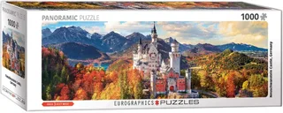 Neuschwanstein Kasteel Panorama puzzel 1000 stukjes van Eurographics, editie Meerkleurig – doos 2 van 2