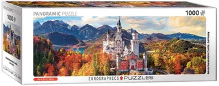 Neuschwanstein Kasteel Panorama puzzel 1000 stukjes van Eurographics, editie Meerkleurig – doos 1 van 2