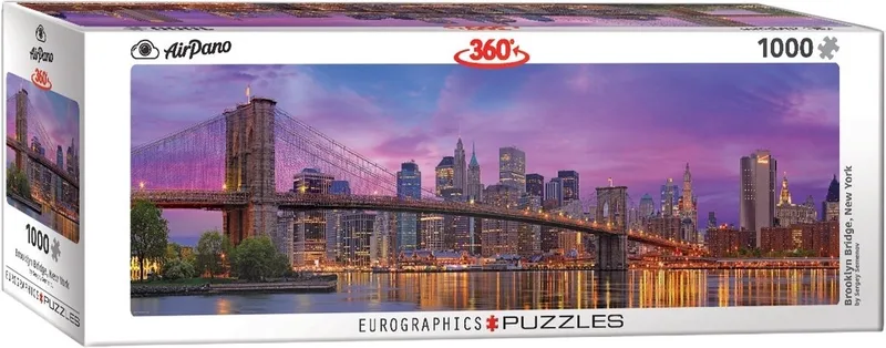 New York - Skyline - Brooklyn Bridge - puzzel Legpuzzel 1000 stuk(s) van Eurographics, editie Meerkleurig – doos