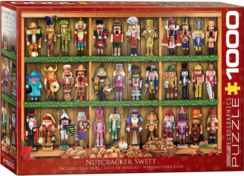 Notenkraker-snoepjes [Nutcracker Sweets] - 1000 stukjes 68×48cm (b×h) - Kerstmis Legpuzzel de Eurographics, édition Multicolore – boîte