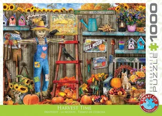 Oogsttijd [Harvest Time] - 1000 stukjes 68×48cm (b×h) - Legpuzzel de Eurographics, édition Multicolore – boîte 1 sur 2
