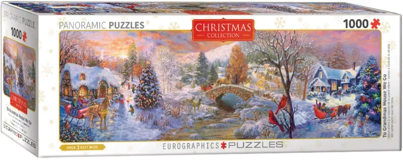 Op naar oma's huis [To Grandma's House We Go] - 1000 stukjes 96×32cm (b×h) - Panorama Legpuzzel van Eurographics, editie Meerkleurig – doos 2 van 2