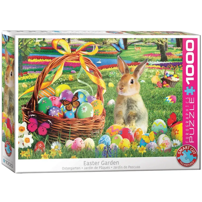 Paastuin (Easter Garden) - 1000 stukjes - Pasen Legpuzzel von Eurographics, Ausgabe Mehrfarbig – Schachtel 2 von 2