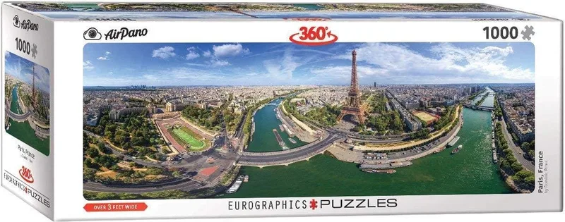 Parijs Panorama puzzel Frankrijk 1000 stukjes de Eurographics, édition Multicolore – boîte