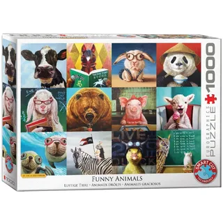 Puzzel 1000 Stukken - Grappige Dieren from Eurographics, Multicolour edition – box 2 of 2