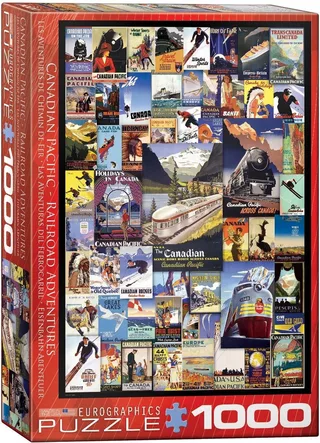 puzzel Canadian Pacific Rail - vintage legpuzzel 1000 stukjes. von Eurographics, Ausgabe Mehrfarbig – Schachtel 1 von 2