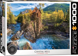 puzzel Crystal Mill - 1000 stukjes von Eurographics, Ausgabe Mehrfarbig – Schachtel 1 von 2
