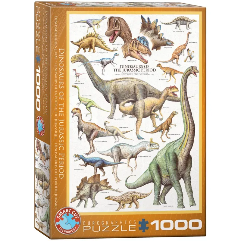 puzzel dinosaurus legpuzzel - 1000 stukjes karton. from Eurographics, Multicolour edition – box 2 of 2