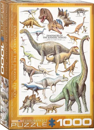 puzzel dinosaurus legpuzzel - 1000 stukjes karton. from Eurographics, Multicolour edition – box 1 of 2