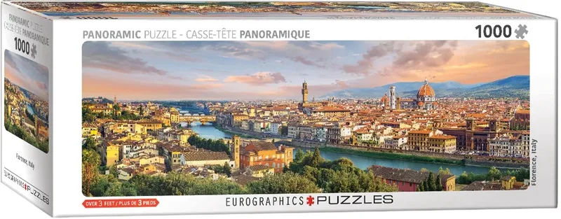 puzzel Florence Italië 1000 stukjes legpuzzel. de Eurographics, édition Multicolore – boîte