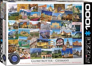 puzzel Germany - Globetrotter - 1000 stukjes. von Eurographics, Ausgabe Mehrfarbig – Schachtel 1 von 2