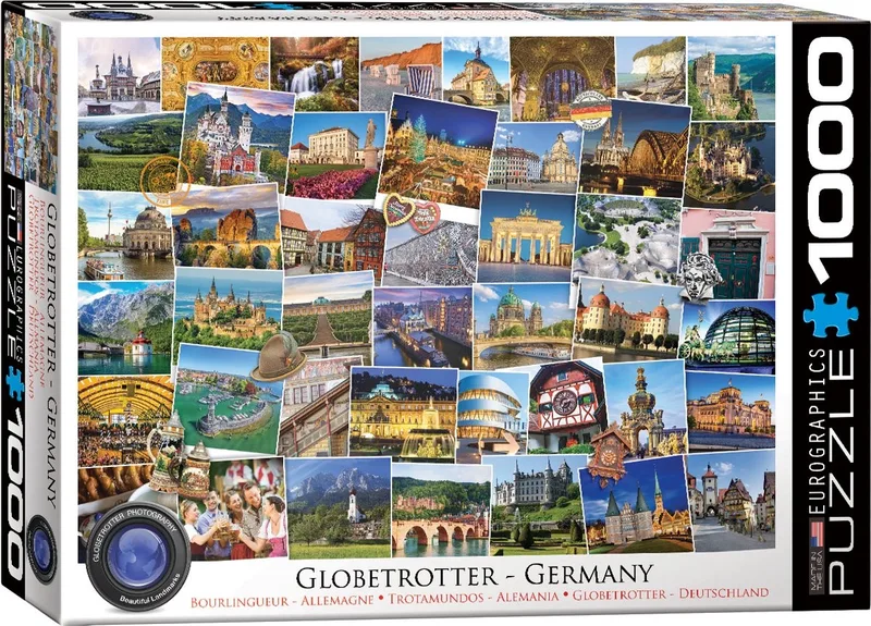 puzzel Germany - Globetrotter - 1000 stukjes. van Eurographics, editie Meerkleurig – doos