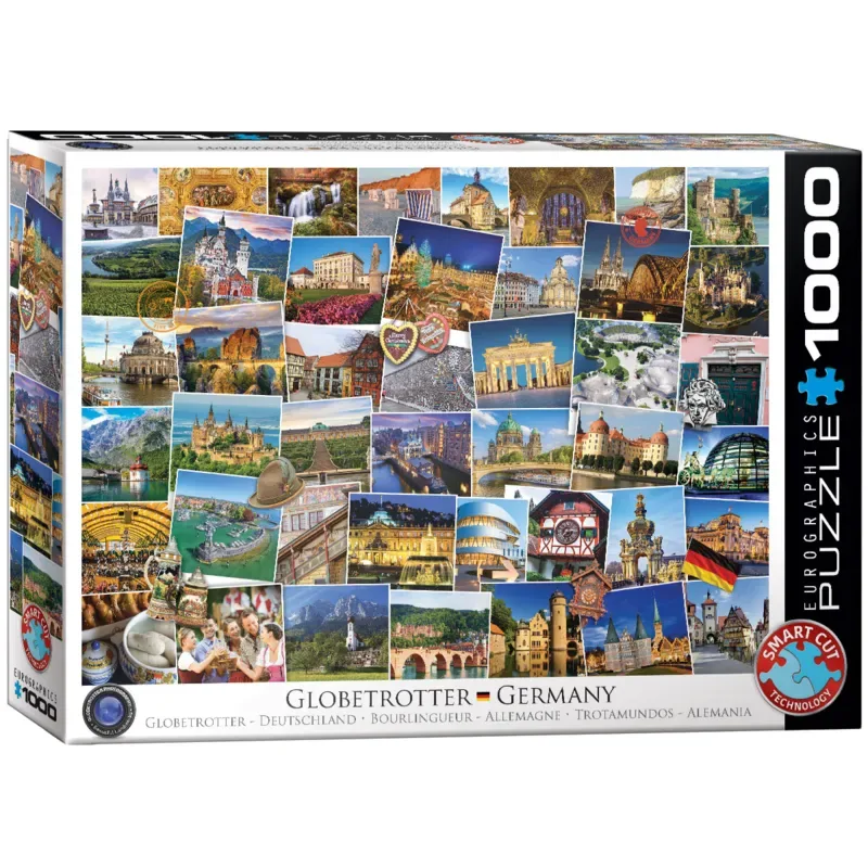 puzzel Germany - Globetrotter - 1000 stukjes. von Eurographics, Ausgabe Mehrfarbig – Schachtel 2 von 2