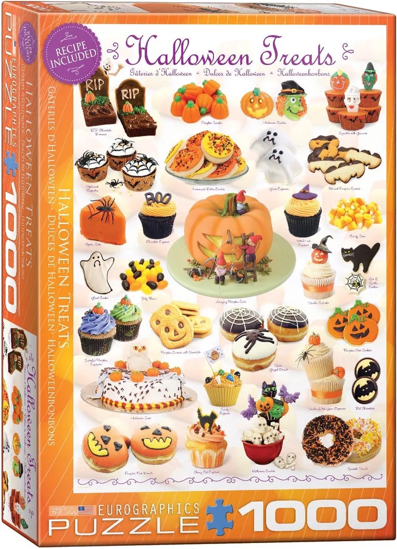 puzzel Halloween snoepgoed - 1000 stukjes legpuzzel. van Eurographics, editie Meerkleurig – doos