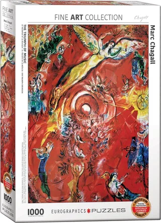 puzzel Marc Chagall muziek 1000 stukjes legpuzzel. from Eurographics, Multicolour edition – box 1 of 2