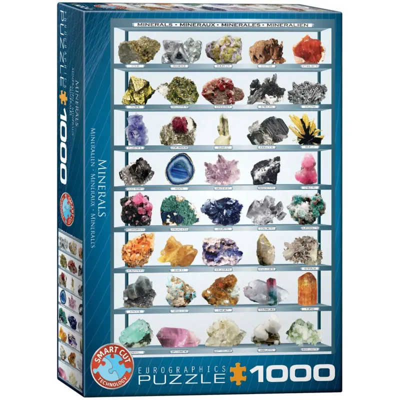 Puzzle Les minéraux du Monde - 1000 pièces de Eurographics, édition Multicolore – boîte 2 sur 2