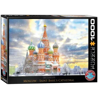 puzzel Moskou Rusland 1000 stukjes karton speelgoed. from Eurographics, Multicolour edition – box 2 of 2