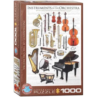 puzzel - orkest instrumenten - 1000 stukjes karton. från Eurographics, utgåva Flerfärgad – kartong 2 av 2