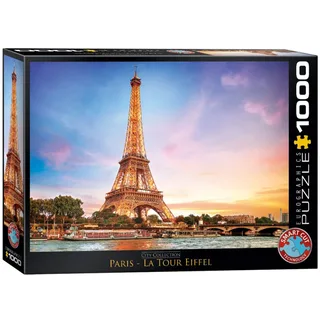 Puzzel - Paris La Tour Eiffel (1000) från Eurographics, utgåva Flerfärgad – kartong 2 av 2