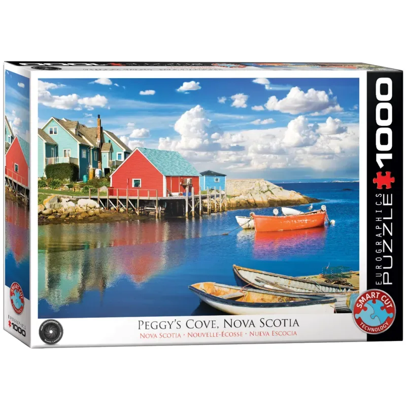 Puzzel Peggy's Cove, Nova Scotia 1000 Stukjes 48x68cm van Eurographics, editie Meerkleurig – doos 2 van 2