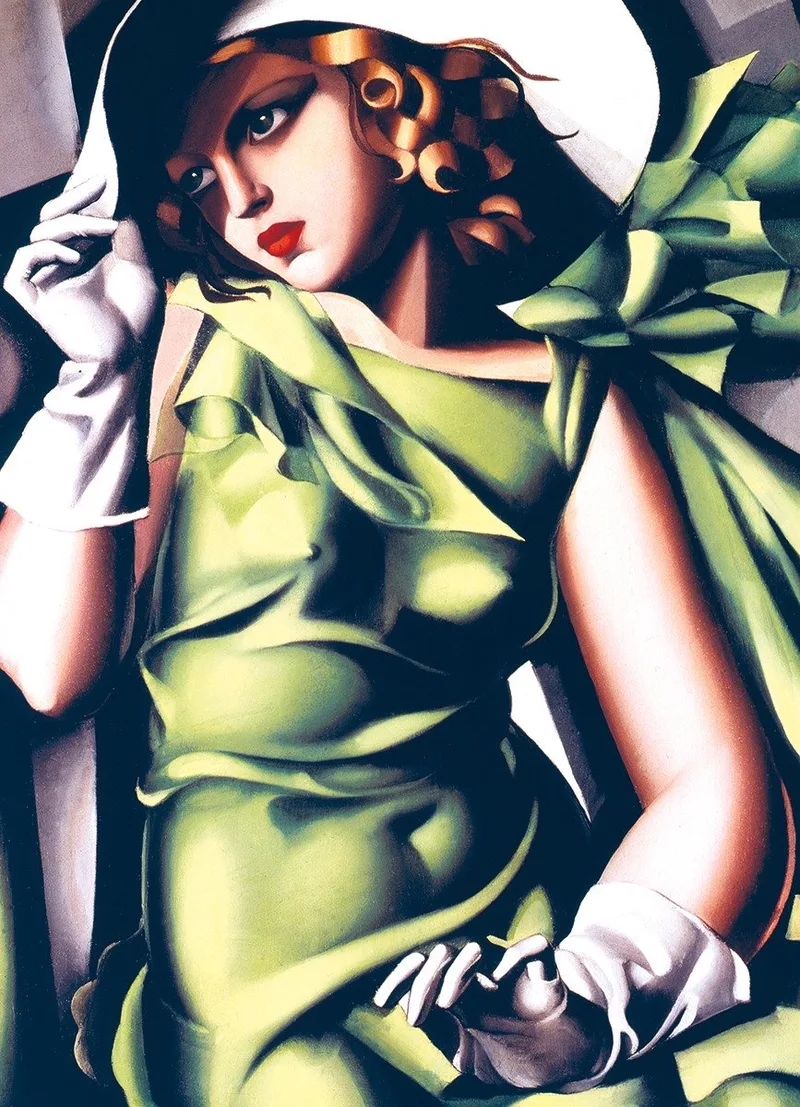 puzzel Tamara De Lempicka Junges Mädchen in grün - 1000 stukjes. de Eurographics, édition Multicolore – boîte
