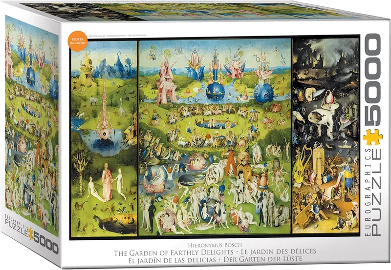 puzzel The Garden of Earthly Delights 5000 stukjes karton. from Eurographics, Multicolour edition – box
