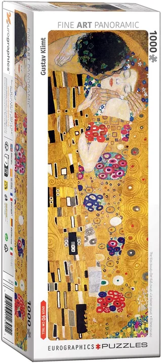 puzzel The Kiss detail 1000 stukjes Gustav Klimt. de Eurographics, édition Multicolore – boîte 1 sur 2