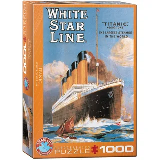 puzzel Titanic White Star Line - 1000 stukjes legpuzzel. von Eurographics, Ausgabe Mehrfarbig – Schachtel 2 von 2