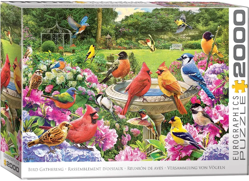 puzzel vogels 2000 stukjes - legpuzzel natuur. från Eurographics, utgåva Flerfärgad – kartong