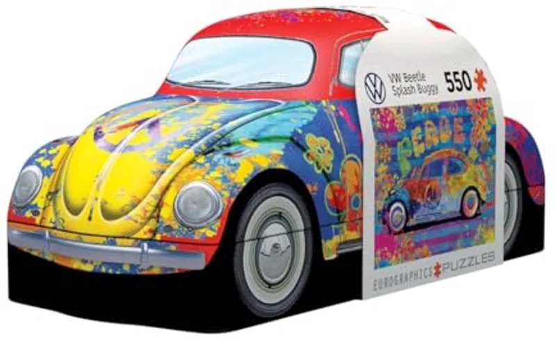 puzzel VW Beetle Splash Tin 550 stukjes auto. van Eurographics, editie Meerkleurig – doos