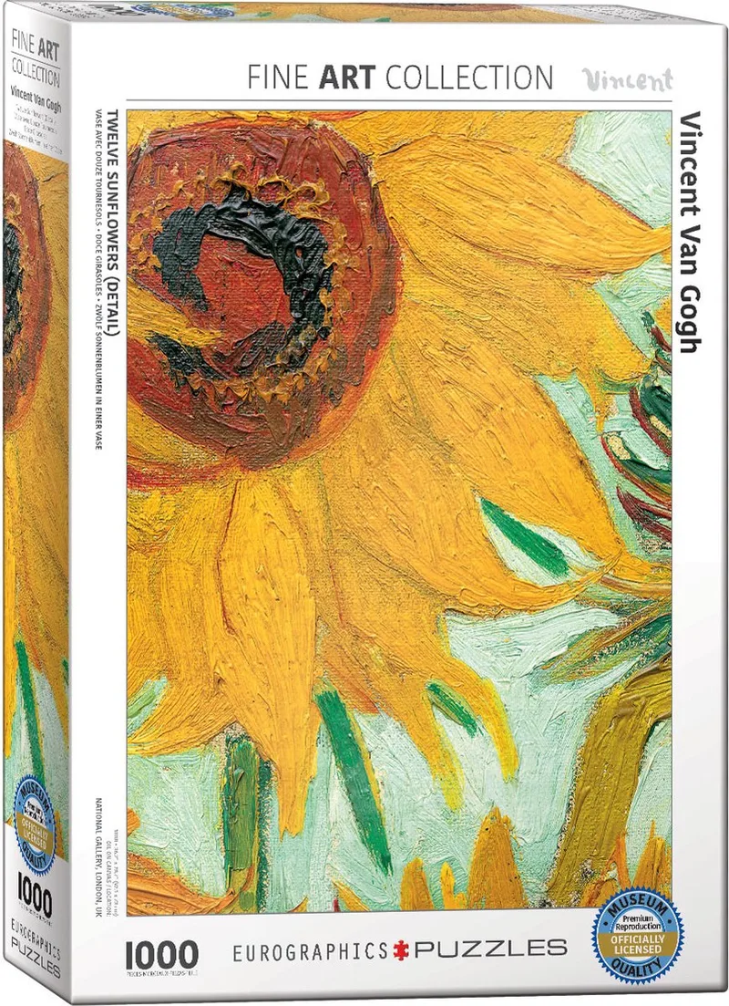 Puzzel Zonnebloem - Vincent van Gogh (1000 stukjes) from Eurographics – box